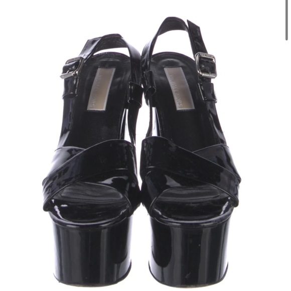Michael Kors Patent Leather T-Strap Sandals - Picture 3 of 6